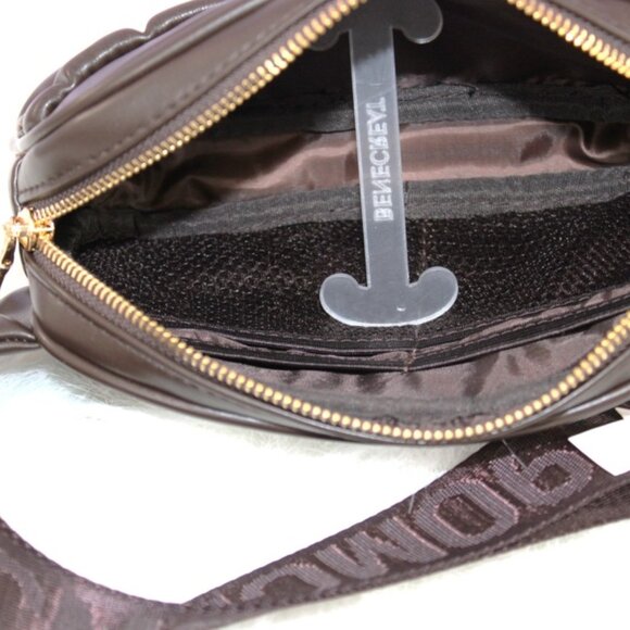 👜 Steve Madden Espresso Brown Faux Leather Belt Bag Fanny Pack Crossbody NWT - Picture 6 of 8